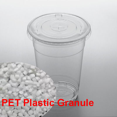 Clear plastic cup PET virgin granules